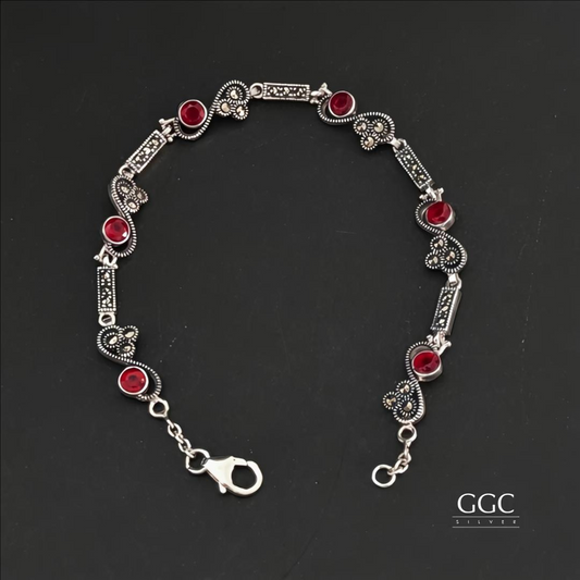 Marcasite silver bracelet
