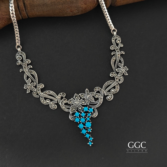 Marcasite Silver Necklace