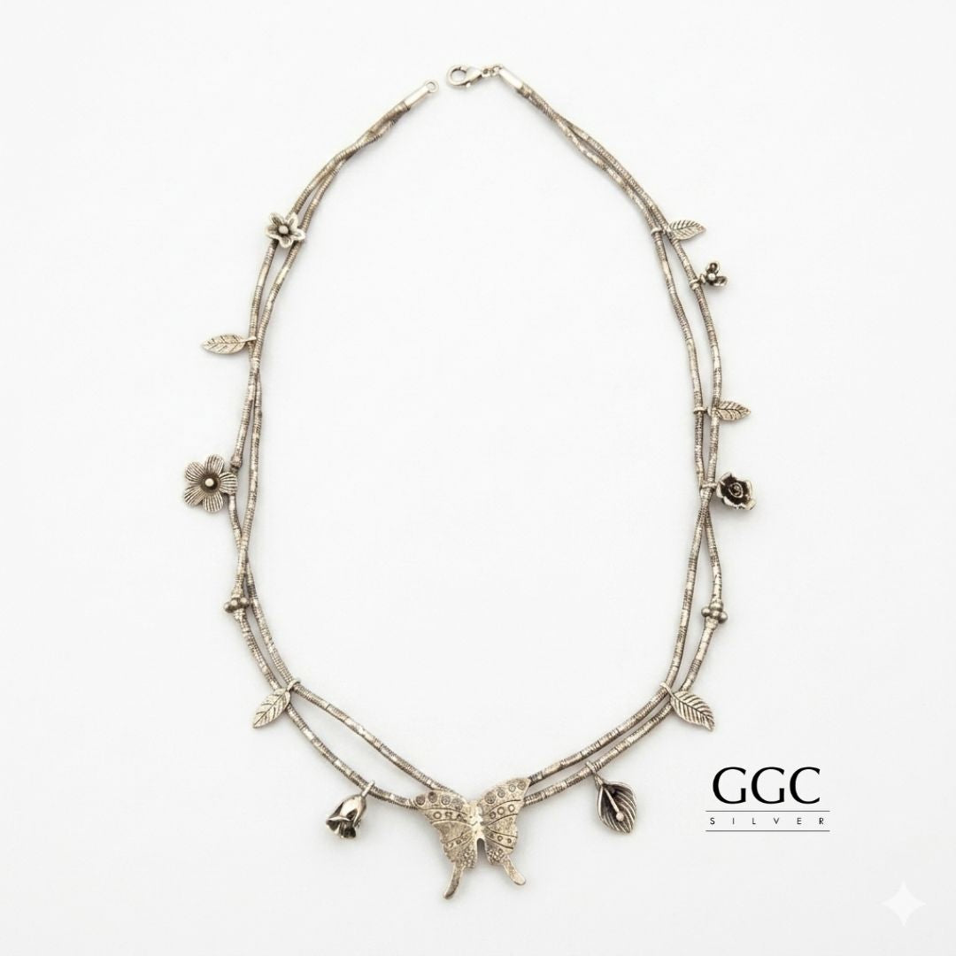 Butterfly Silver Necklace