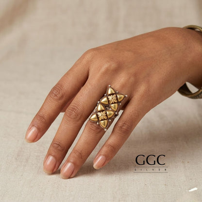 Tribal Silver Gold Tone