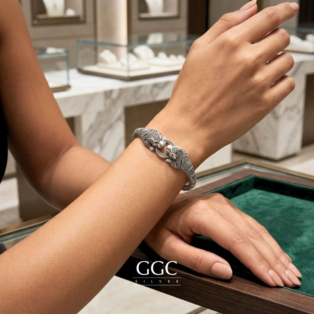 Marcasite Panther Bracelet