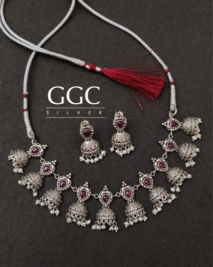 Jumka necklace set